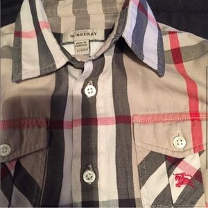 Boys size (4) Authentic Burberry Shirt